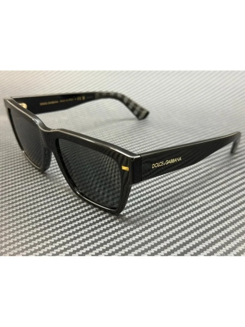 New Dolce & Gabbana Men Black Sunglasses 55-18-145